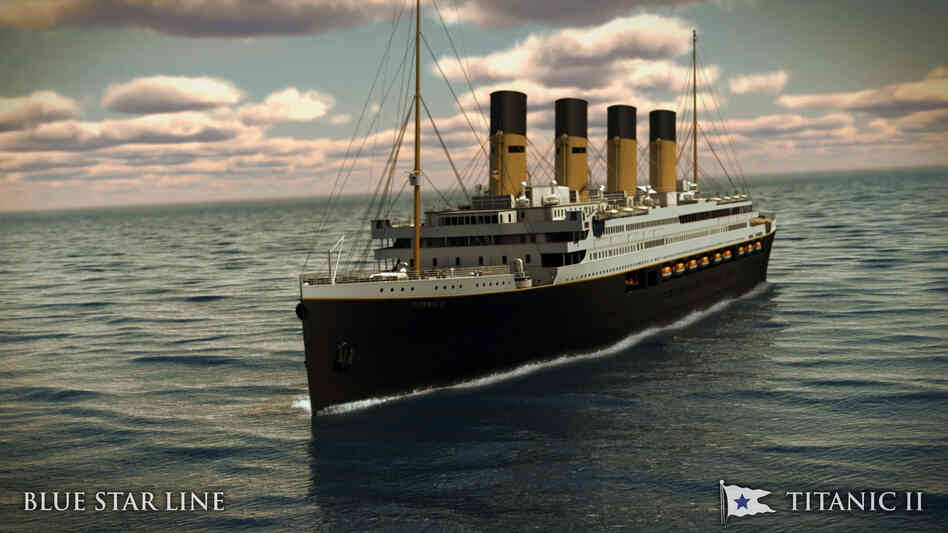 An artist's image of the Titanic II.