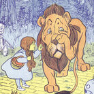 Wonderful Wizard of Oz book cover detail