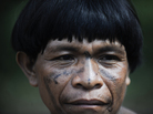 A member of the Ya̧nomamö people at Irotatheri community in Venezuela's Amazonas state, near the Brazilian border, in September 2012. A member of the Ya̧nomamö people at Irotatheri community in Venezuela's Amazonas state, near the Brazilian border, in September 2012.