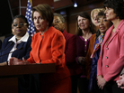 House Minority Leader Nancy Pelosi discusses the Violence Against Women Act on Capitol Hill on Thursday. The House passed the measure, which could help curb violence on campus. House Minority Leader Nancy Pelosi discusses the Violence Against Women Act on Capitol Hill on Thursday. The House passed the measure, which could help curb violence on campus.