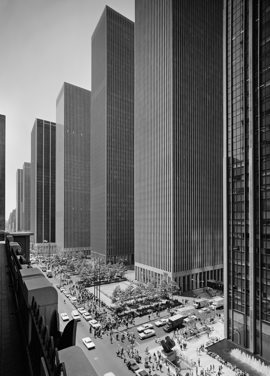 <em>Exxon Building on Sixth Avenue, Harrison and Abramovitz, New York, N.Y.,</em> 1974