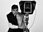 Portrait of Ezra Stoller with view camera, circa 1965. Portrait of Ezra Stoller with view camera, circa 1965.