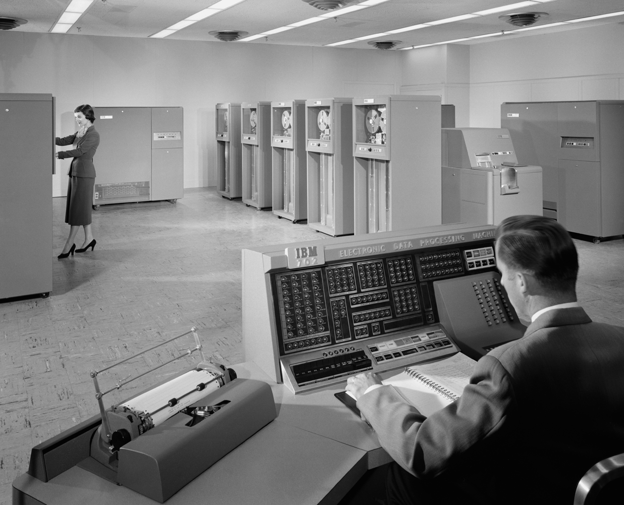 <em>IBM 702 Machine,</em> 1955