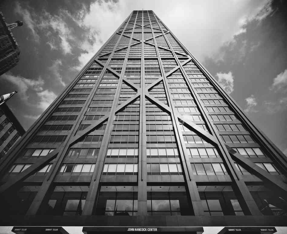 John Hancock Chicago construction, Skidmore, Owings & Merrill, Chicago, Ill., 1967