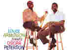 Detail from the cover art to Louis Armstrong Meets Oscar Peterson.