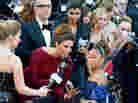 Best Actress nominee Quvenzhané Wallis is interviewed on the red carpet at the Academy Awards Sunday, when several journalists struggled with the young actress's name. Best Actress nominee Quvenzhané Wallis is interviewed on the red carpet at the Academy Awards Sunday, when several journalists struggled with the young actress's name.