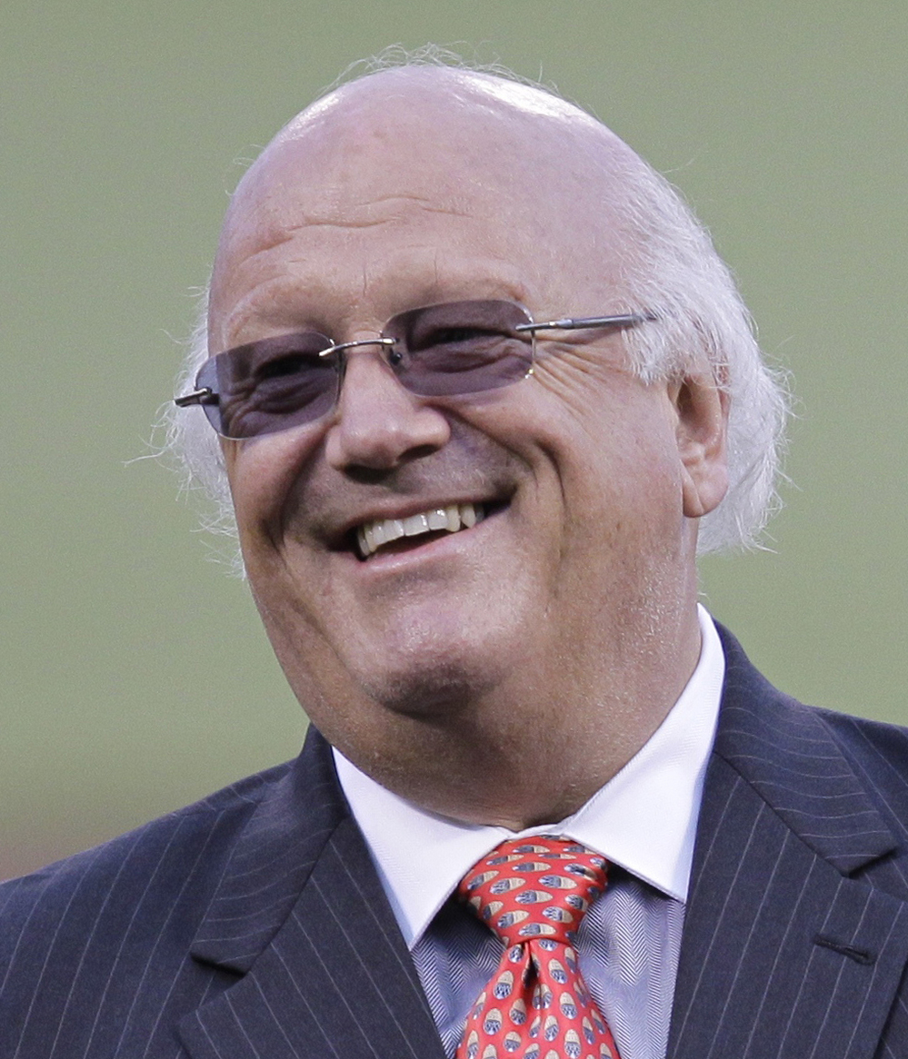 San Francisco Giants broadcaster Jon Miller during a ceremony to celebrate his induction into the Baseball Hall of Fame.