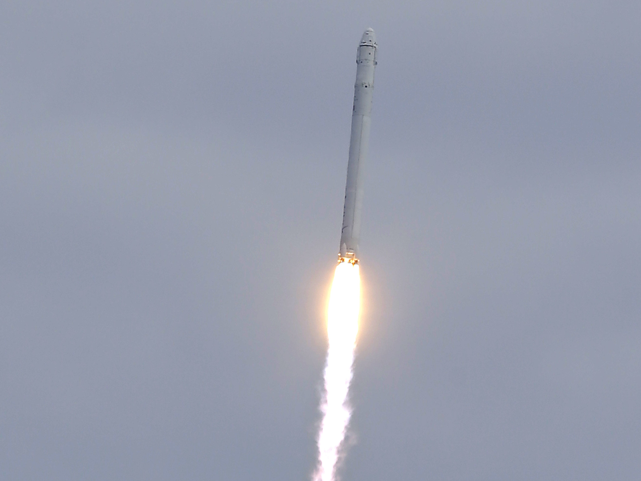 The Falcon 9 SpaceX rocket lifts off from at the Cape Canaveral Air Force Station on Friday.