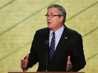 Former Florida Gov. Jeb Bush speaks during the Republican National Convention in August in Tampa, Fla. Former Florida Gov. Jeb Bush speaks during the Republican National Convention in August in Tampa, Fla.
