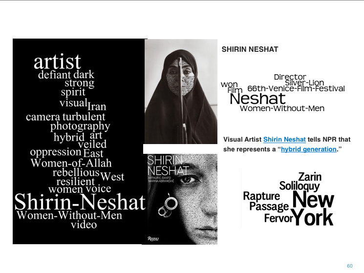 Shirin Neshat is an award-winning visual artist.