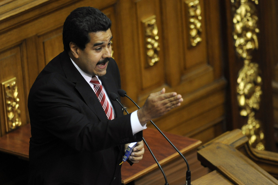 Venezuelan Vice-President Nicolas Maduro in February.