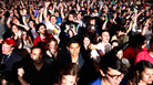 A crowd dances at Dan Deacon's 2012 SXSW performance. A crowd dances at Dan Deacon's 2012 SXSW performance.
