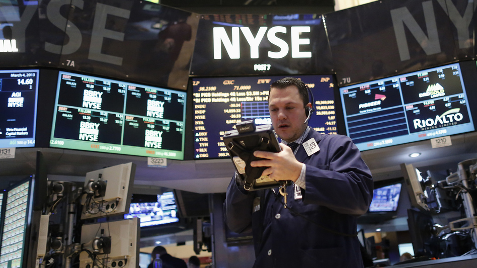 A trader on the floor of the New York Stock Exchange earlier this week.