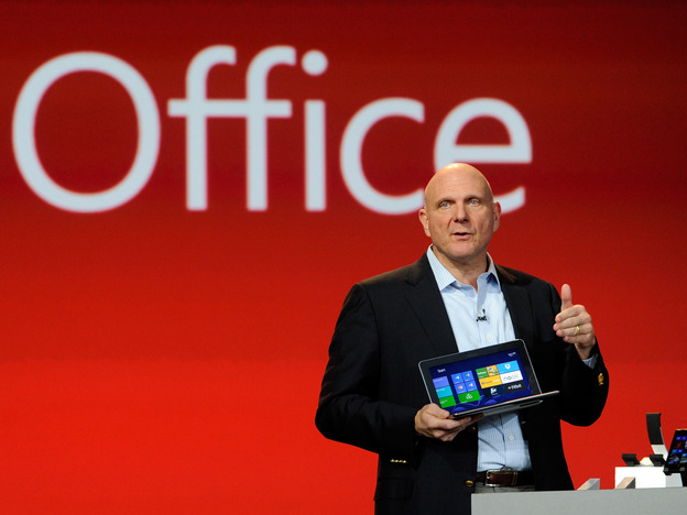 Microsoft Corp CEO Steve Ballmer speaks during a keynote address at the 2013 International CES in January.