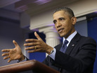 President Obama speaks to reporters in the White House briefing room on Friday following a meeting with congressional leaders. President Obama speaks to reporters in the White House briefing room on Friday following a meeting with congressional leaders.