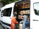 Employees of Good Eggs deliver produce, meat and other local foods from producers in the Bay Area of California. Employees of Good Eggs deliver produce, meat and other local foods from producers in the Bay Area of California.