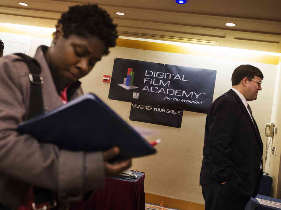 The scene at a job fair in New York City on Feb. 28.