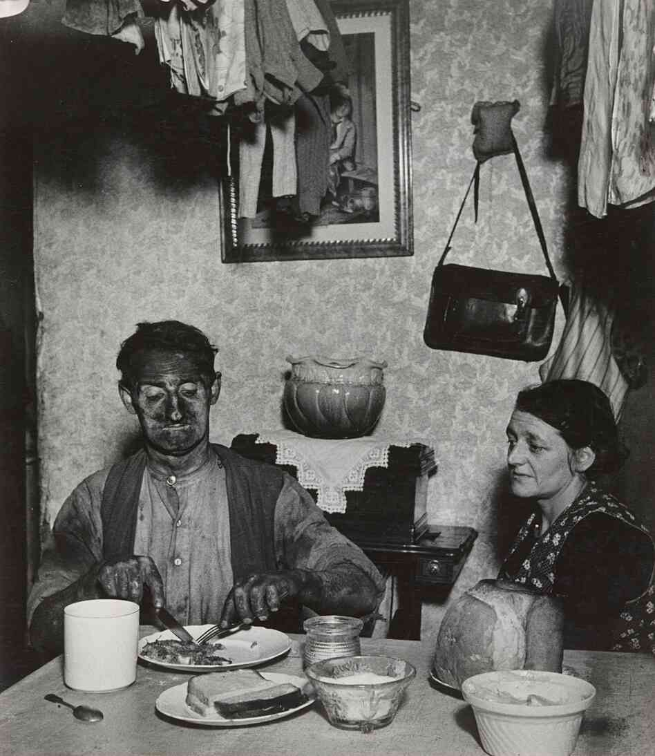 Northumbrian Miner at His Evening Meal, 1937 Northumbrian Miner at His Evening Meal, 1937