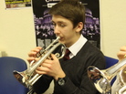 Cornetist Adam Rosbottom rehearses with the Grimethorpe Colliery Band in January. The band was founded in South Yorkshire, England, in 1917. Cornetist Adam Rosbottom rehearses with the Grimethorpe Colliery Band in January. The band was founded in South Yorkshire, England, in 1917.