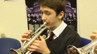 Cornetist Adam Rosbottom rehearses with the Grimethorpe Colliery Band in January. The band was founded in South Yorkshire, England, in 1917. Cornetist Adam Rosbottom rehearses with the Grimethorpe Colliery Band in January. The band was founded in South Yorkshire, England, in 1917.