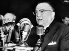 John Edgar Hoover, Director of the Federal Bureau of Investigation gives a speech on November 17, 1953, in Washington. John Edgar Hoover, Director of the Federal Bureau of Investigation gives a speech on November 17, 1953, in Washington.