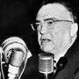 John Edgar Hoover, Director of the Federal Bureau of Investigation gives a speech on November 17, 1953, in Washington.