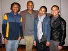 Branndin Laramore (from left), Brian Weddington, Lia Miller and Ernesto Moreta pose after a recent rehearsal for the Chicago finals of the August Wilson Monologue Competition. Branndin Laramore (from left), Brian Weddington, Lia Miller and Ernesto Moreta pose after a recent rehearsal for the Chicago finals of the August Wilson Monologue Competition.