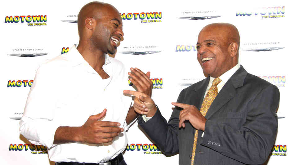 Actor Brandon Victor Dixon (left) plays legendary Motown Records founder Berry Gordy in Broadway's upcoming Motown: The Musical. Previews for the show start March 11. Actor Brandon Victor Dixon (left) plays legendary Motown Records founder Berry Gordy in Broadway's upcoming Motown: The Musical. Previews for the show start March 11.