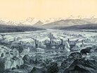 Scientists say they have put together a record of global temperatures dating back to the end of the last ice age, about 11,000 years ago. This historical artwork of the last ice age was made by Swiss geologist and naturalist Oswald Heer. Scientists say they have put together a record of global temperatures dating back to the end of the last ice age, about 11,000 years ago. This historical artwork of the last ice age was made by Swiss geologist and naturalist Oswald Heer.