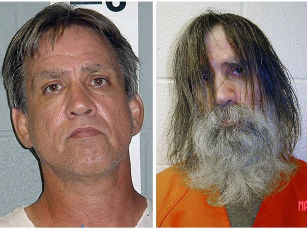 Stephen Slevin, who spent more than 22 months in solitary confinement despite not being convicted of a crime, is seen here in Dona Ana County Sheriff's Department photos, before and after his time in solitary.