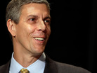 U.S. Education Secretary Arne Duncan addresses the opening session of the first federal Bullying Prevention Summit on Aug. 11, 2010, in Washington, D.C. U.S. Education Secretary Arne Duncan addresses the opening session of the first federal Bullying Prevention Summit on Aug. 11, 2010, in Washington, D.C.