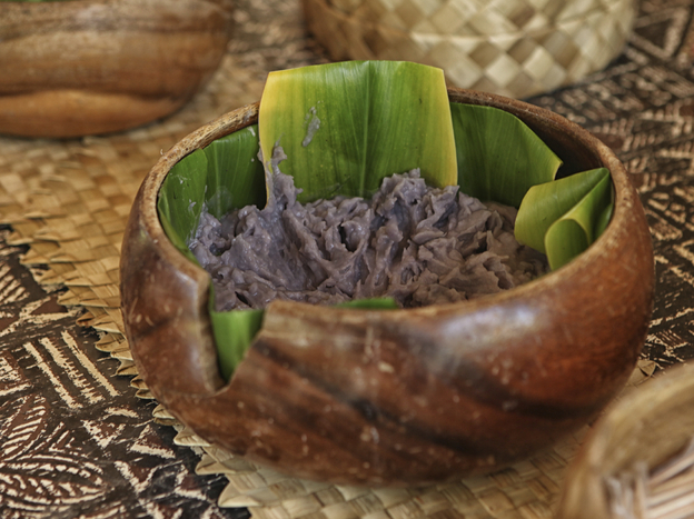 Historians think poi, a sticky, nutritious food made from pounded taro root, has been eaten in the Hawaiian islands since the time of the ancient Polynesians.