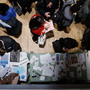 The scene at a job fair in Manhattan earlier this month.