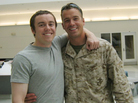 Luke and Mark Radlinski reunite at the airport after Mark's deployment in 2007. Luke and Mark Radlinski reunite at the airport after Mark's deployment in 2007.