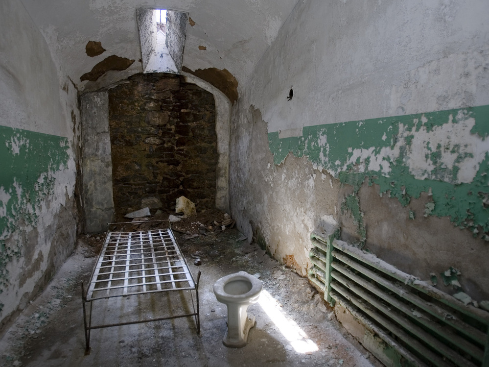 One of the cells at Eastern State Penitentiary in Philadelphia.