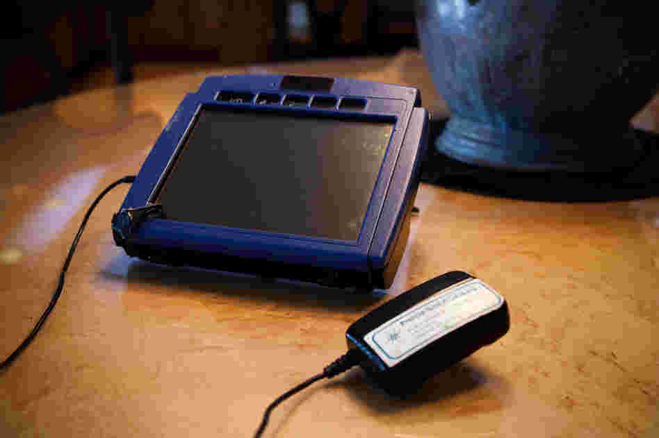 When Samantha was younger, she carried this device with her to help her communicate.