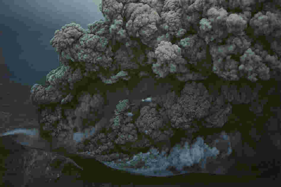 Eruption at Mount Tokachi, Hokkaido Prefecture, Japan, 1962