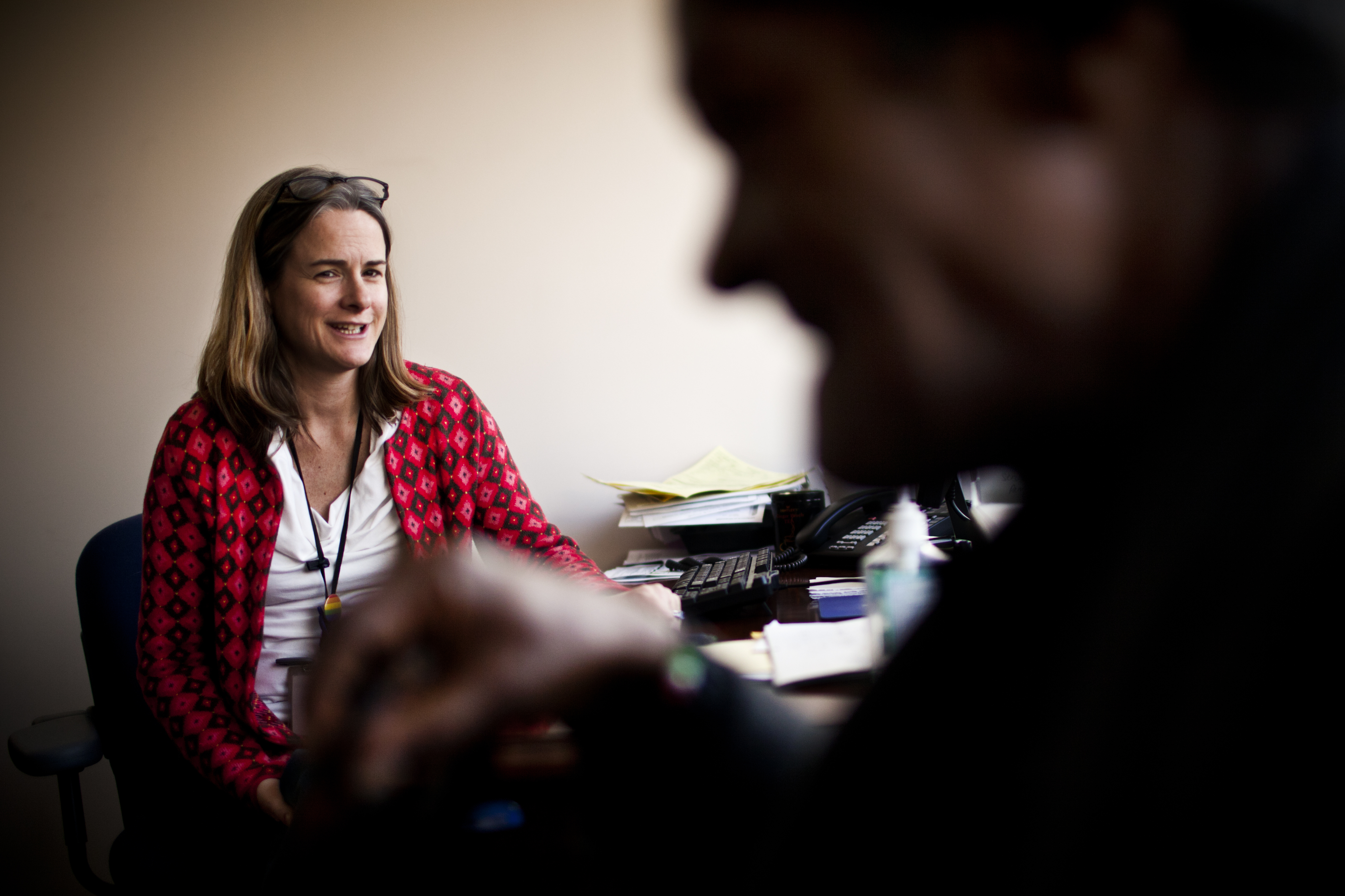 Meredith Johnston, HCH's director of psychiatry, meets with Linwood once a month to review his medications and screen for behavioral symptoms. "Getting into housing will be a huge stabilizing change for Linwood and Evelyn," Johnston says.