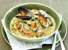 Rachel Allen's recipe for Molly Malone's Cockle and Mussel Chowder derives its name from a popular Irish folk song. Rachel Allen's recipe for Molly Malone's Cockle and Mussel Chowder derives its name from a popular Irish folk song.