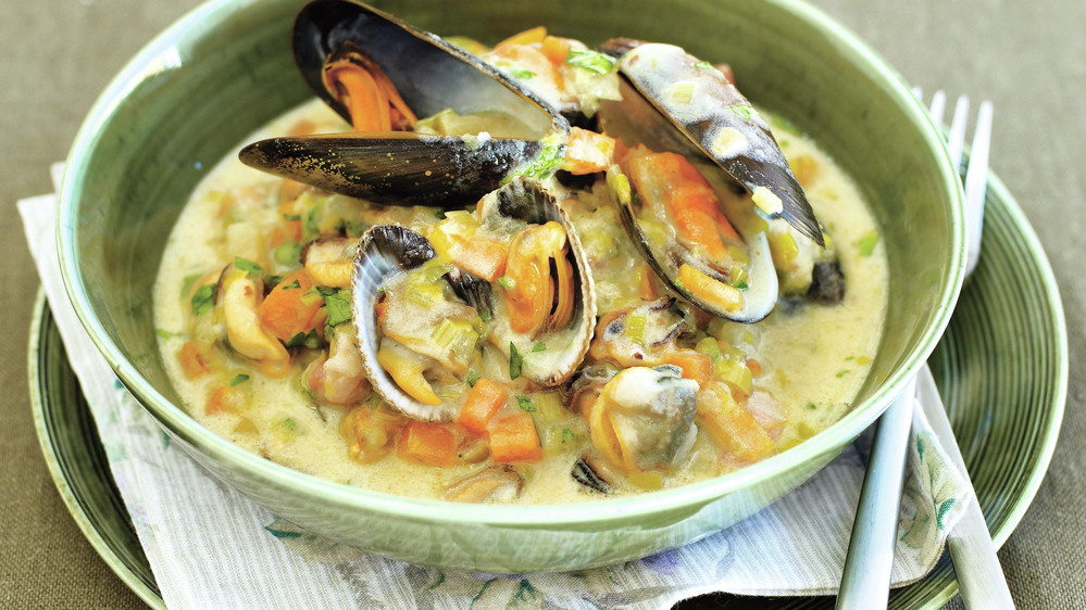 Rachel Allen's recipe for Molly Malone's Cockle and Mussel Chowder derives its name from a popular Irish folk song.