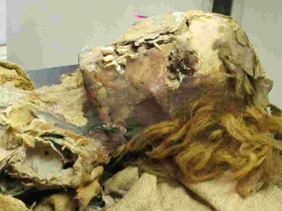 Mummy 38 was between 45 and 50 years old when she died in ancient Egypt. She was excavated from the Fayoum Oasis.