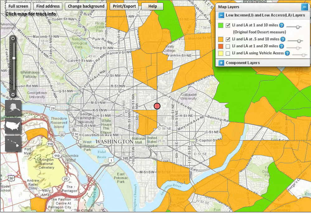 NPR's new headquarters sits amid food deserts.