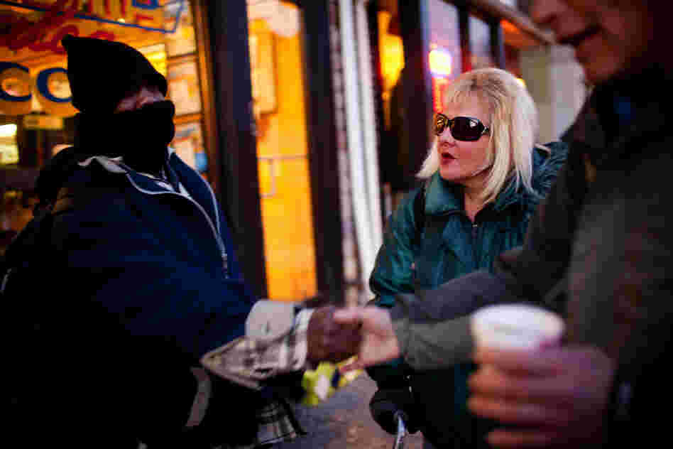 Tony and Andrea admit that poor decisions and bad circumstances led them from a middle-class life to living on the streets. "You're a paycheck away" from being homeless, Tony says.