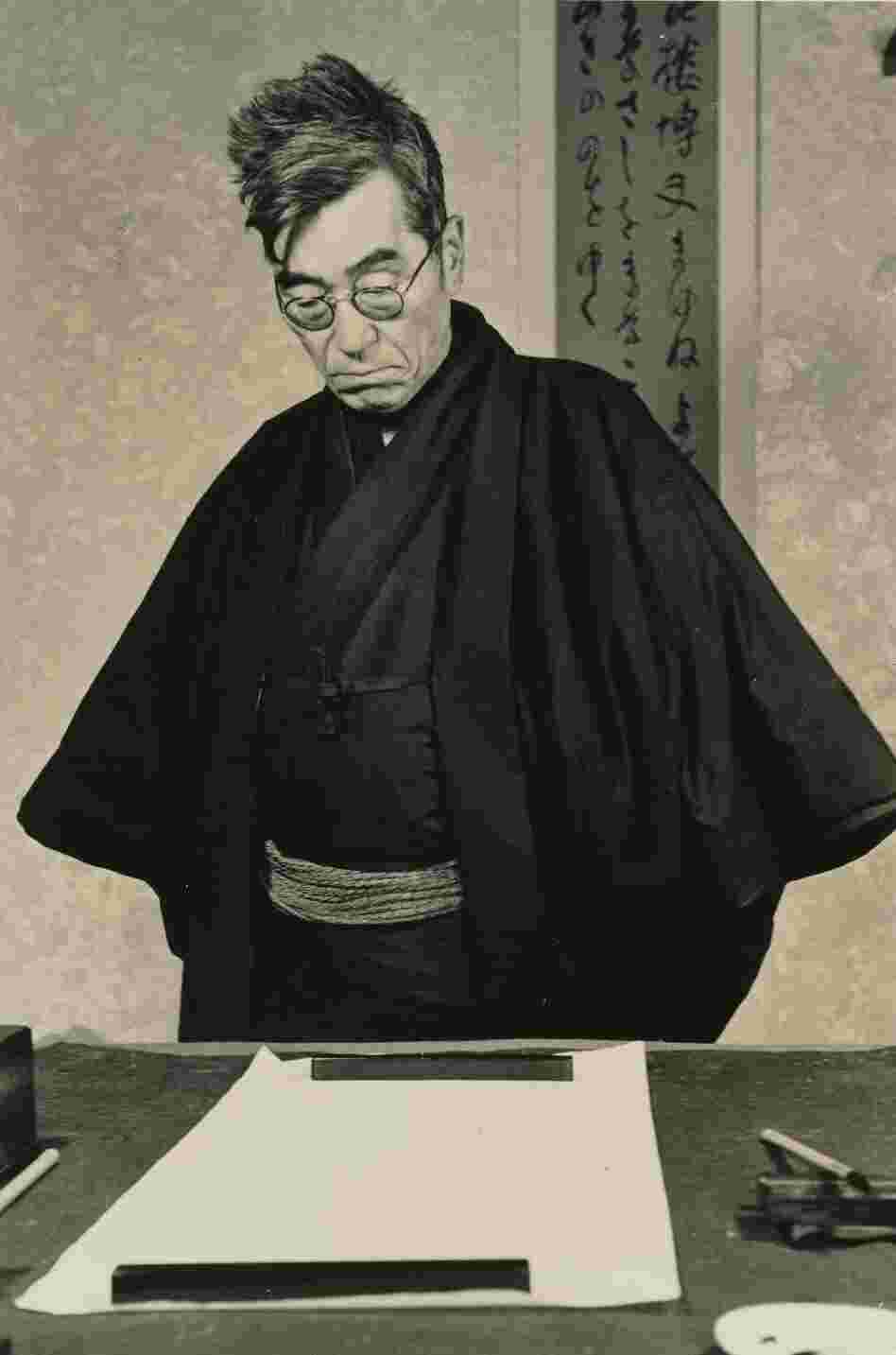 Yaichi Aizu, Poet, Calligrapher, and Japanese Art Critic, 1947