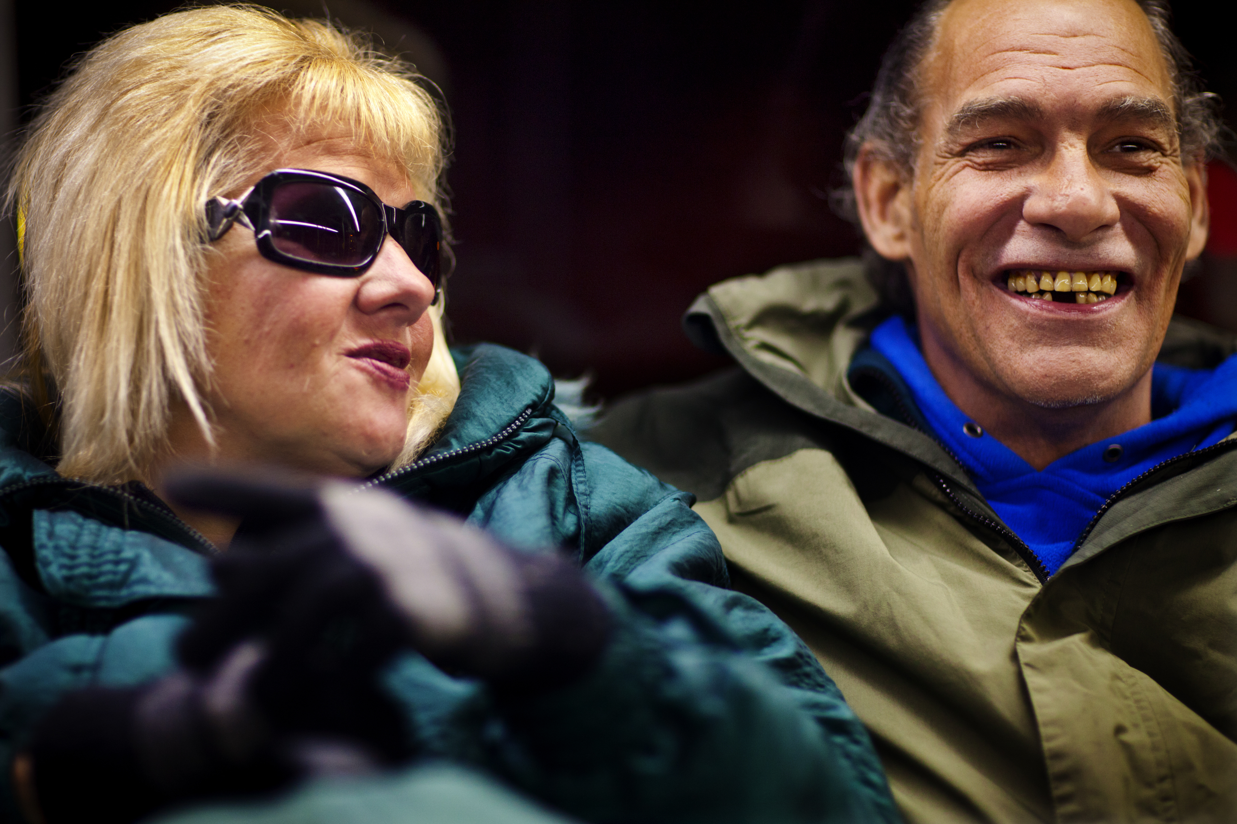 On the bus they often recognize other homeless people taking advantage of the free, heated ride to keep out of the cold. "I think we see more older people," Andrea says of the overall homeless population, "and I've never seen -- and I've been in three different states -- never seen so many mentally ill."