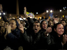 Crowds at St. Peter's Square at the Vatican celebrate Wednesday after seeing white smoke billow from the chimney of the Sistine Chapel, indicating the election of a new pope. The new pontiff, Francis, is the first from Latin America, a reflection that the Catholic Church is now strongest in the Southern Hemisphere. Crowds at St. Peter's Square at the Vatican celebrate Wednesday after seeing white smoke billow from the chimney of the Sistine Chapel, indicating the election of a new pope. The new pontiff, Francis, is the first from Latin America, a reflection that the Catholic Church is now strongest in the Southern Hemisphere.