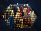 A photograph taken from behind a burqa, Kabul, 2007. A photograph taken from behind a burqa, Kabul, 2007.