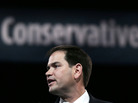 Sen. Marco Rubio, R-Fla., addresses the 40th annual Conservative Political Action Conference on Thursday in Maryland's National Harbor outside Washington, D.C. Sen. Marco Rubio, R-Fla., addresses the 40th annual Conservative Political Action Conference on Thursday in Maryland's National Harbor outside Washington, D.C.