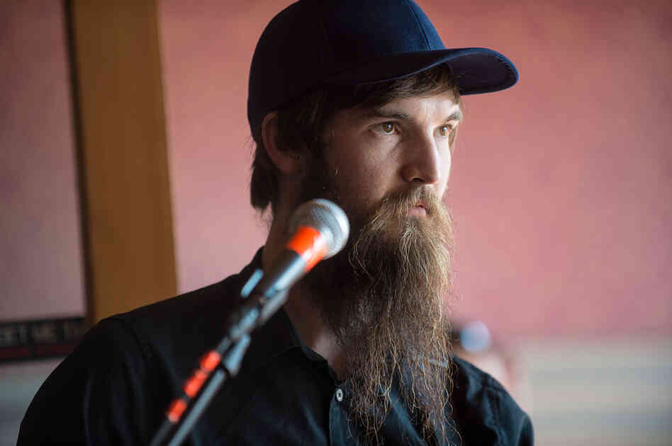 Sydney native Jonathan Boulet charms the audience at The Brew Exchange with his pummeling, percussion-filled set.