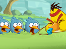 A scene from the upcoming animated series based on the popular game Angry Birds. The show will be distributed to existing users of the digital game. A scene from the upcoming animated series based on the popular game Angry Birds. The show will be distributed to existing users of the digital game.
